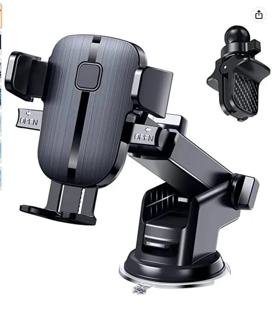 Cell Phone Holder for Car, Universal Car Phone Holder Mount Dashboard Windshield Vent Compatible with iPhone 13 12 11 Pro Max XS X XR, Samsung Galaxy S20+Ultra S10 Note 10 Plus