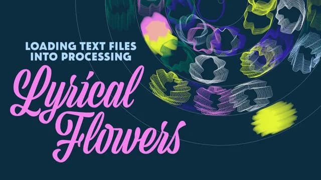 How to make flowers out of text files | Generative Art | Tutorial