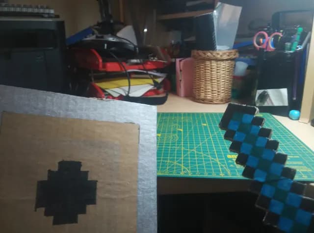 Minecraft Shield and Sword