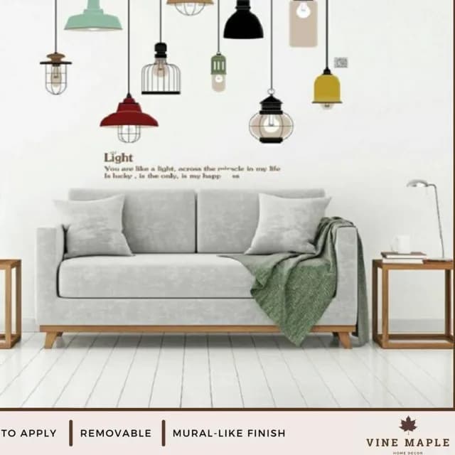 33. Wall Sticker Lampu