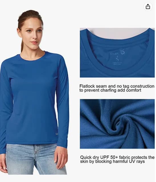 Women's Long Sleeve Shirts UPF50+ Sun Protection