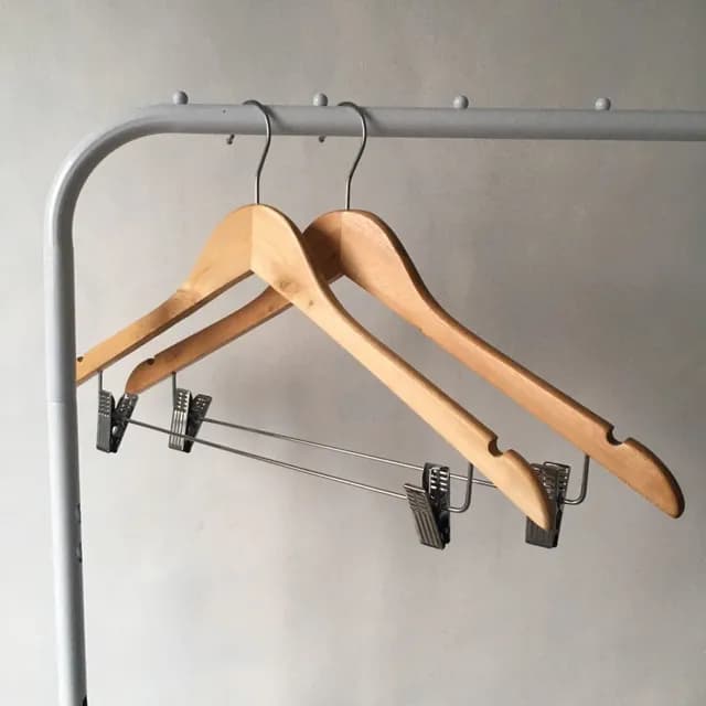 30. Wooden Hanger Aesthetic