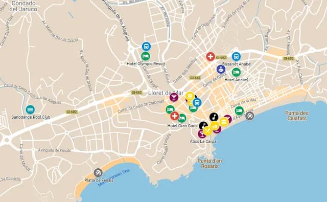 Go Lloret 2022 Map