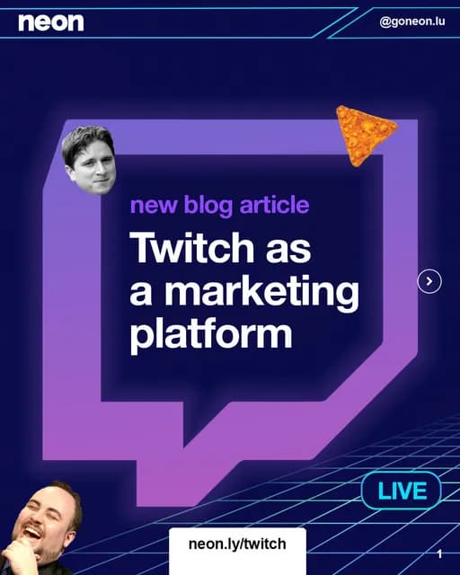 Twitch as a marketing platform